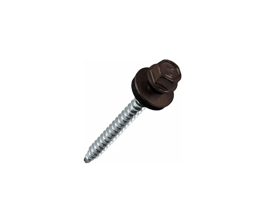 1.21- RAL-8017 4.8x70 თვითმჭრელი მეტალო-კრამიტისათვის (20ც) — თვითმჭრელი ხრახნი